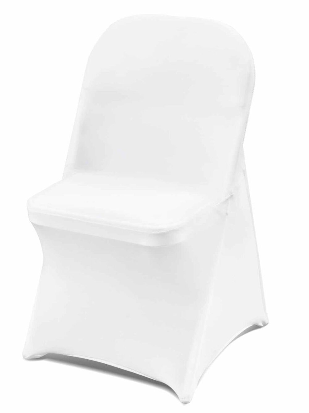 VEVOR 10 PCS White Folding Chair Covers - Ideal for Weddings, Parties, N766-1